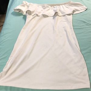 White off the shoulder dress